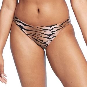 XHILARATION Tiger Print Medium Cover Bikini Bottom Size XL